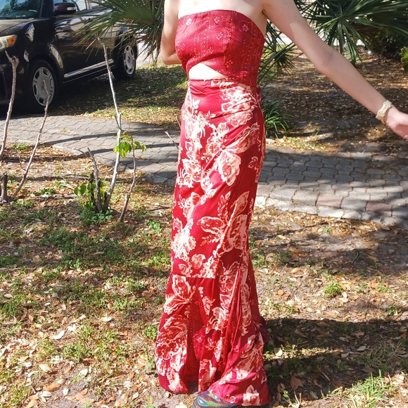 NEW Free People Juliet bandeau strapless cutout wide leg jumpsuit festival SMALL - Picture 3 of 12